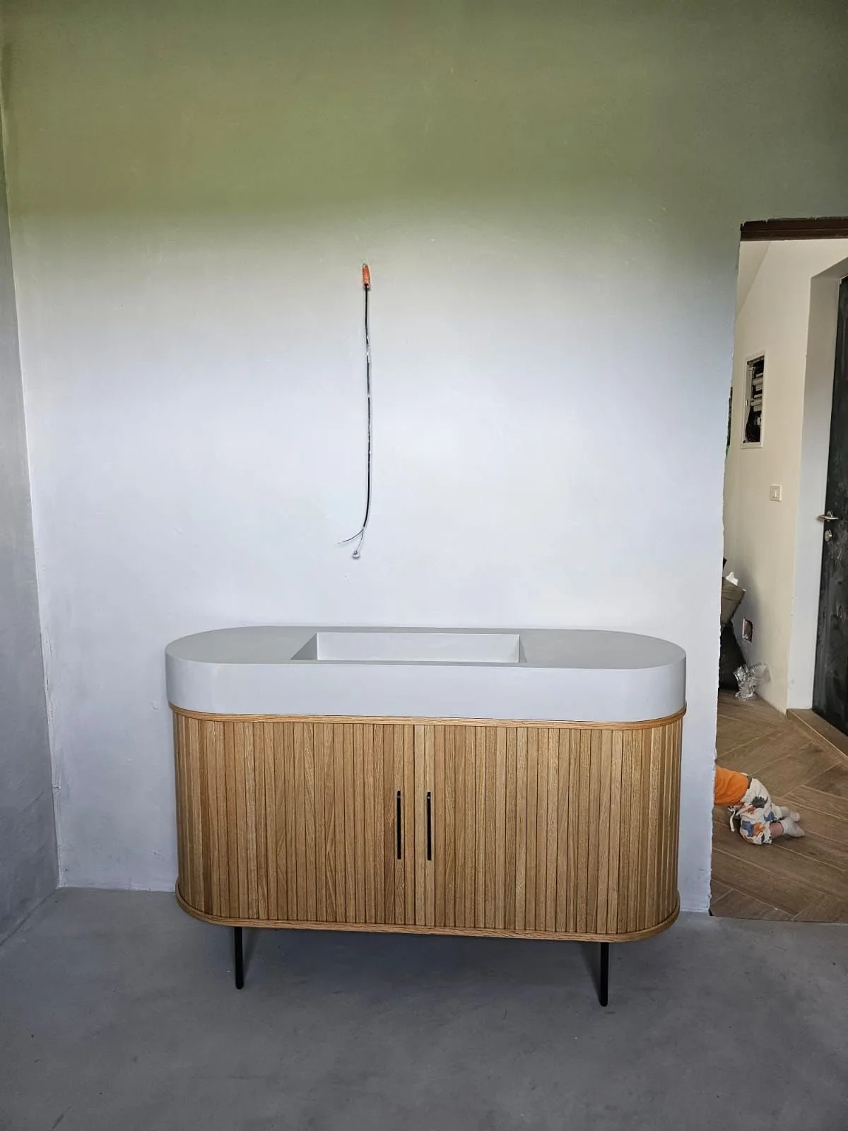 Kopalnice in tuši — mikrocement, izvedba Medusa Design