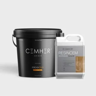 Vedro mikrocementa Microduo in kanister veziva Resincem Cemher