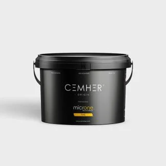 Vedro mikrocementa Microne Cemher, pripravljenega za uporabo